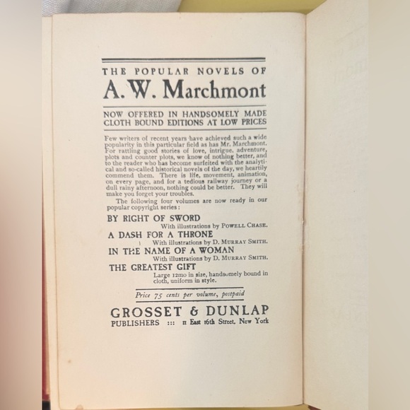 Antique Book: Marian Grey by Mary J. Holmes (Grosset & Dunlap NY) - Picture 8 of 8